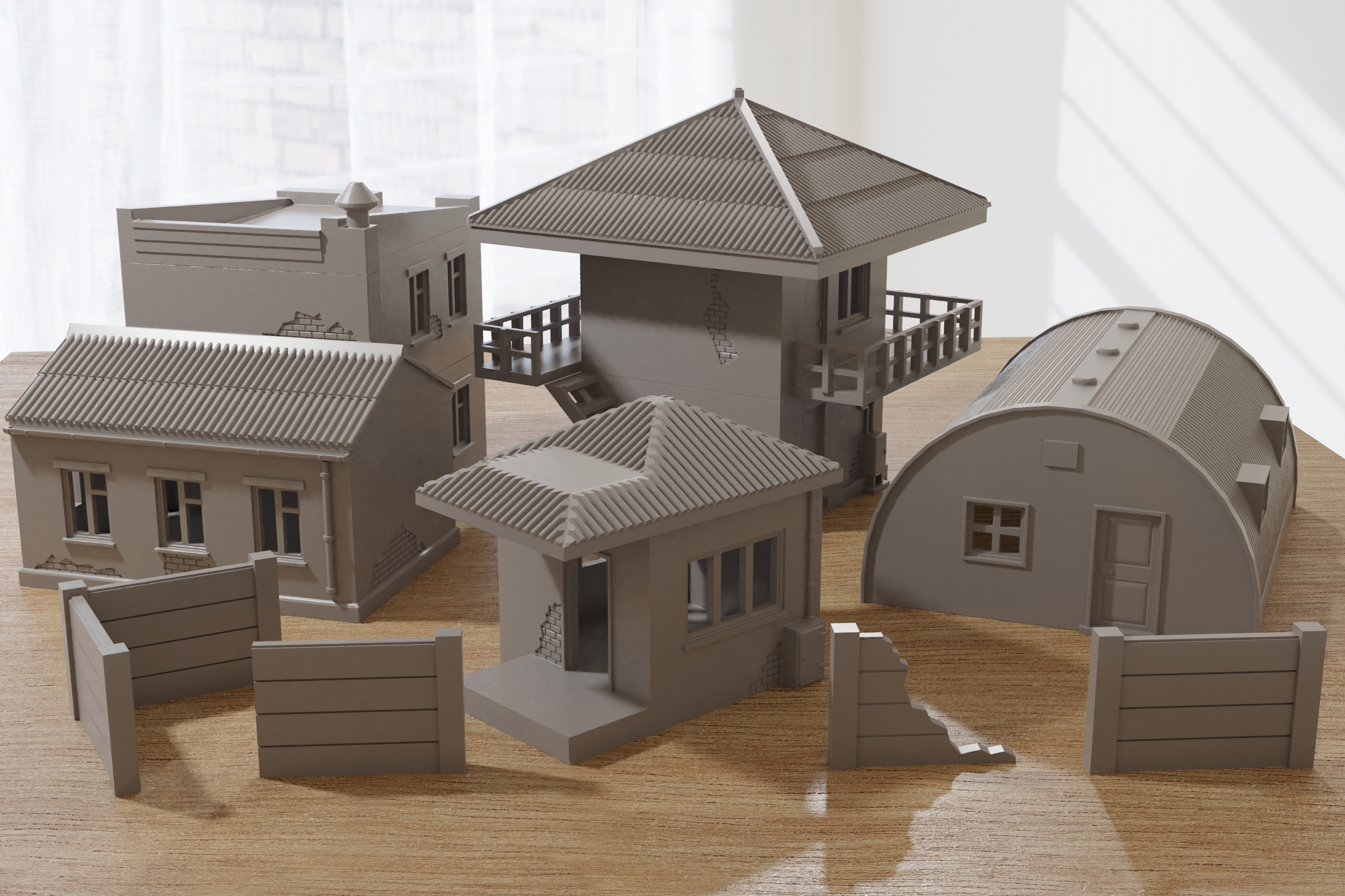 East European Military Outpost Set - Zona Alfa - Cold War - Wargaming Terrain